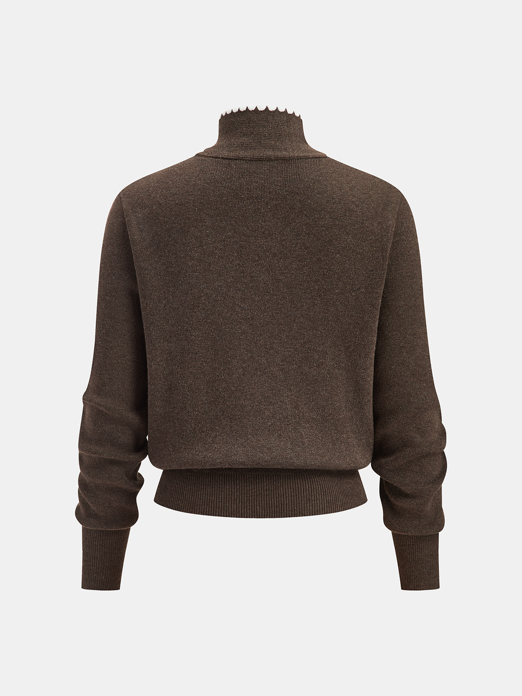 Ensemble maille col lavallière en mélange de laine