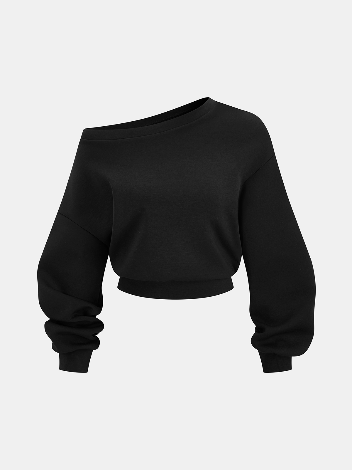 Ensemble sweat à épaules dénudées et pantalon à cordon de serrage