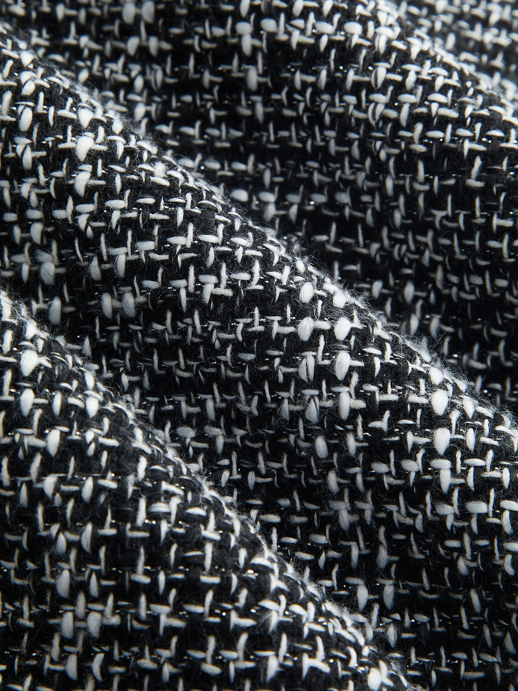 Tweedhose mit weitem Bein und mittlerer Leibhöhe
