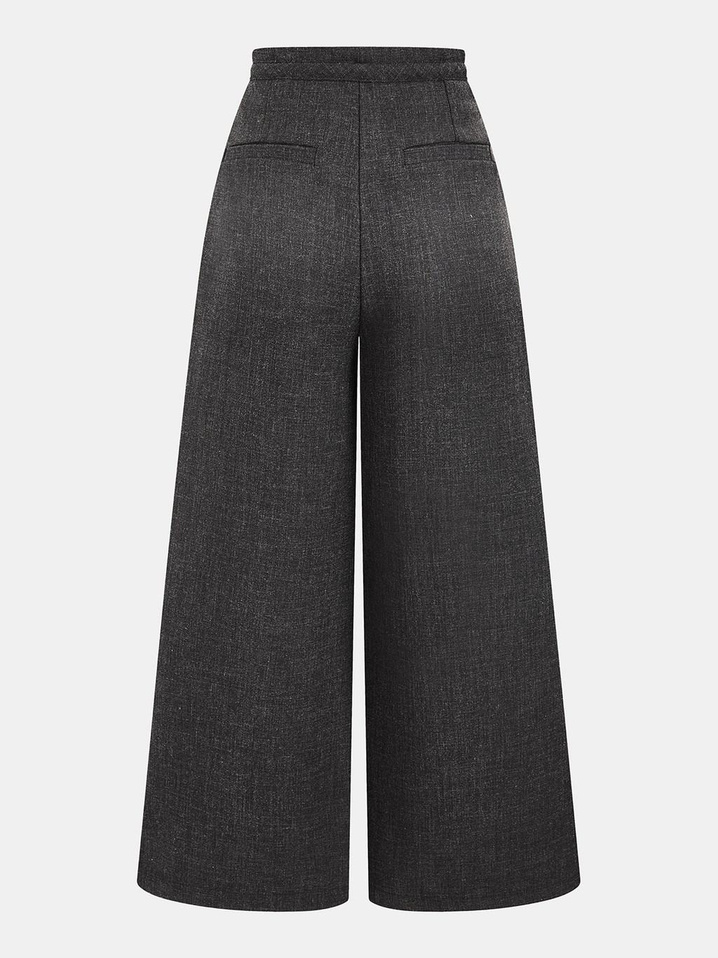 Plissierte weite Hose mit Kordelzug
