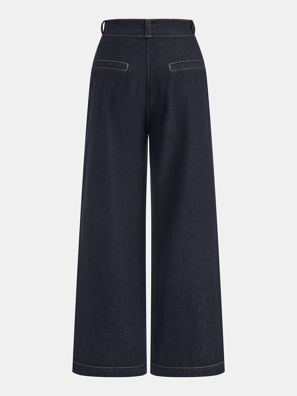 Jean large taille mi-haute