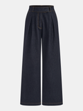 Jean large taille mi-haute