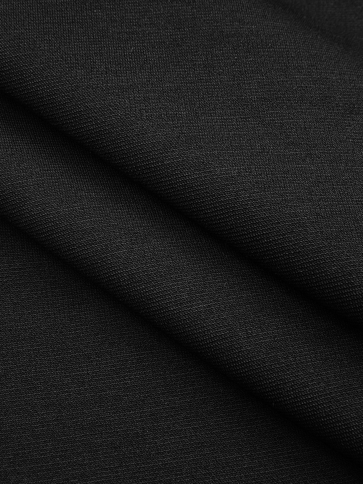V-Neck Mesh-Sleeve Metal Detail Asymmetric Dress