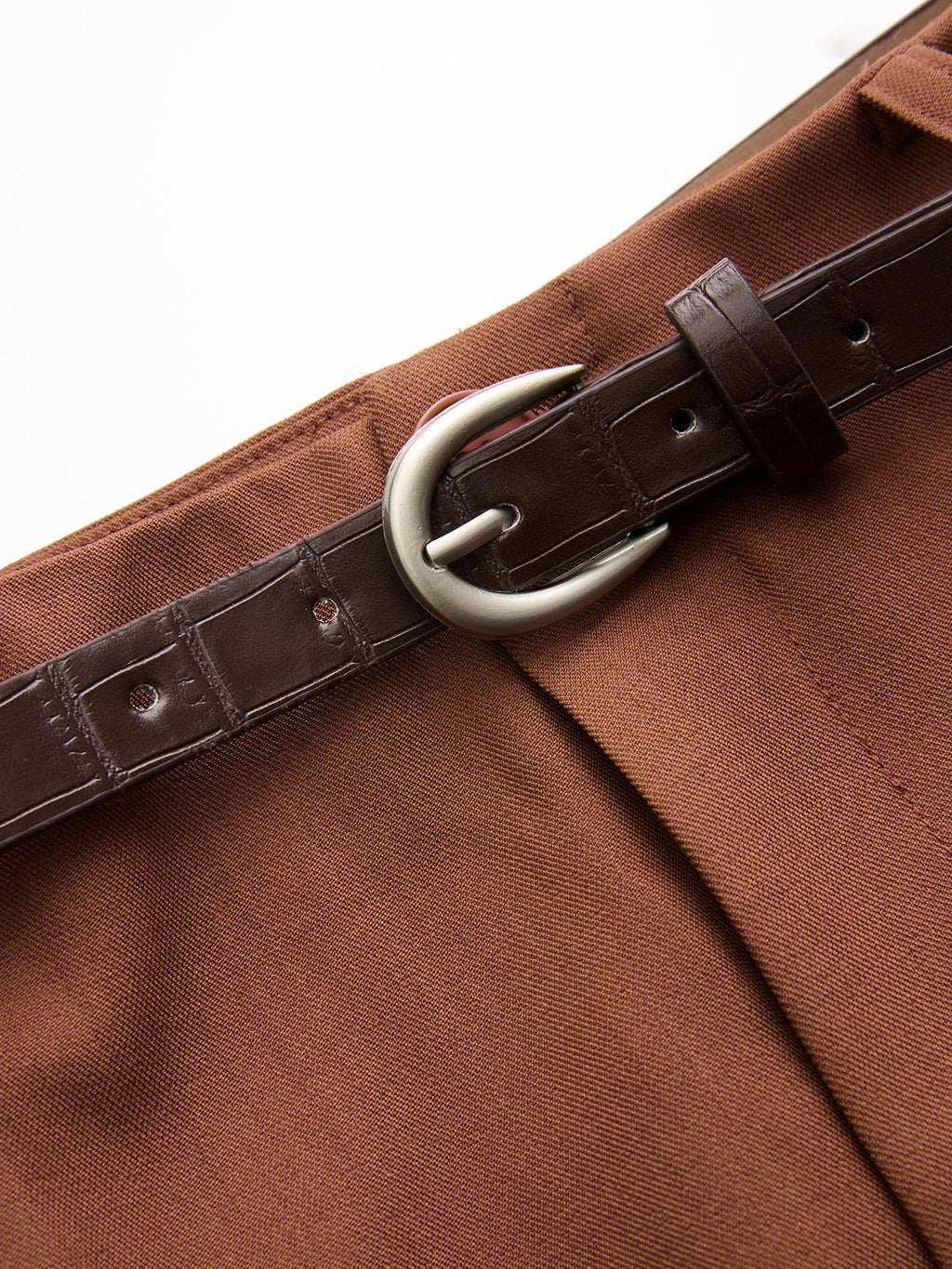 Pantalon ballon plissé ceinturé