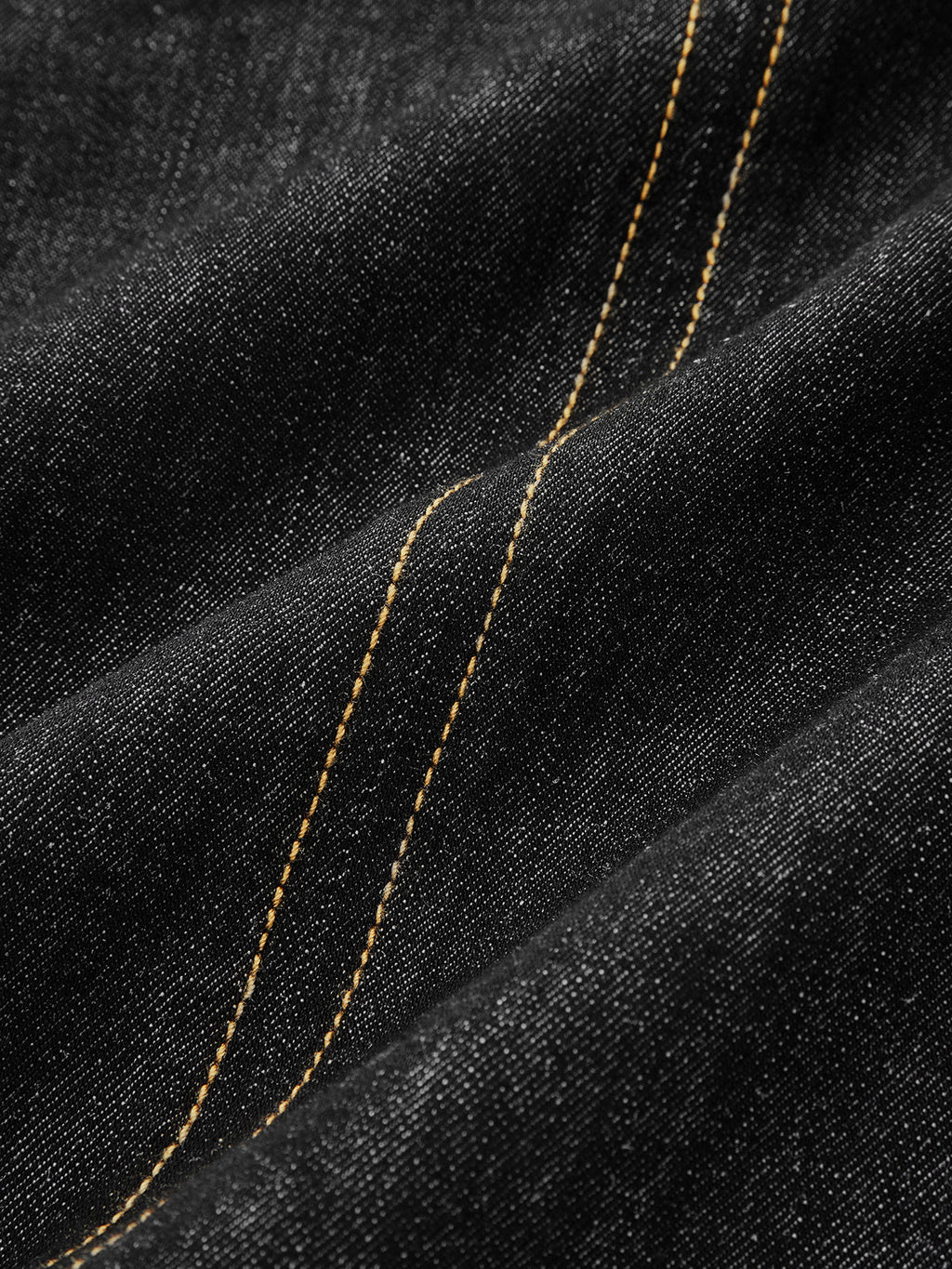 Minikleid aus Kontrast-Denim mit Stehkragen