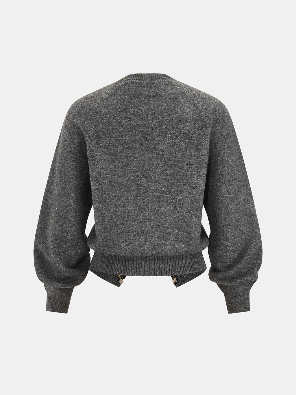 Schnürbesatz V-Ausschnitt Cardigan