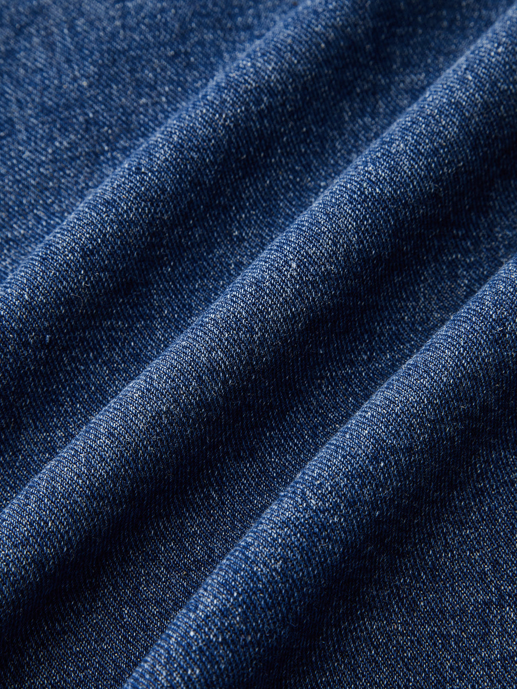 Jupe midi en jean à ourlet effiloché