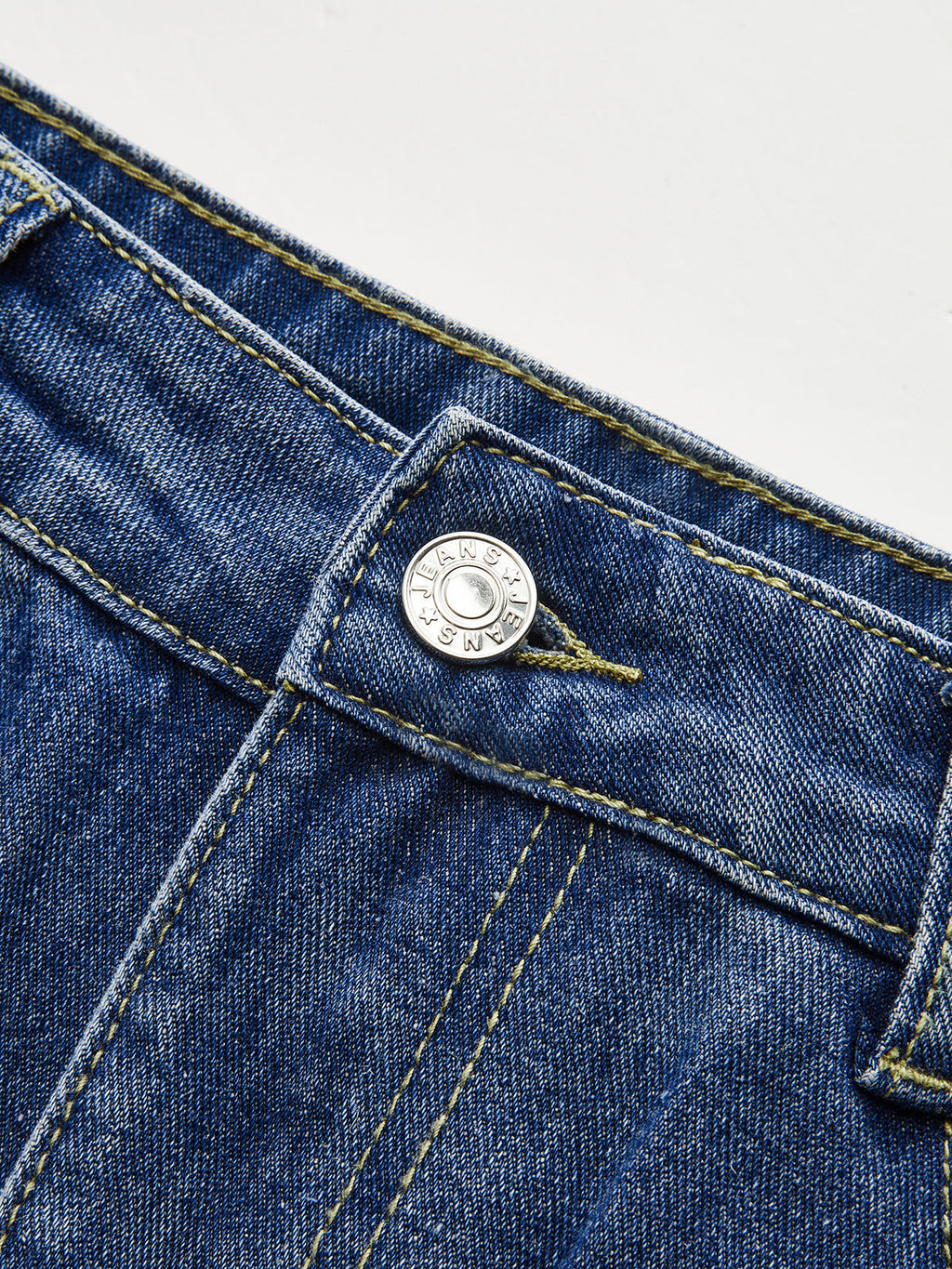 Jupe midi en jean à ourlet effiloché