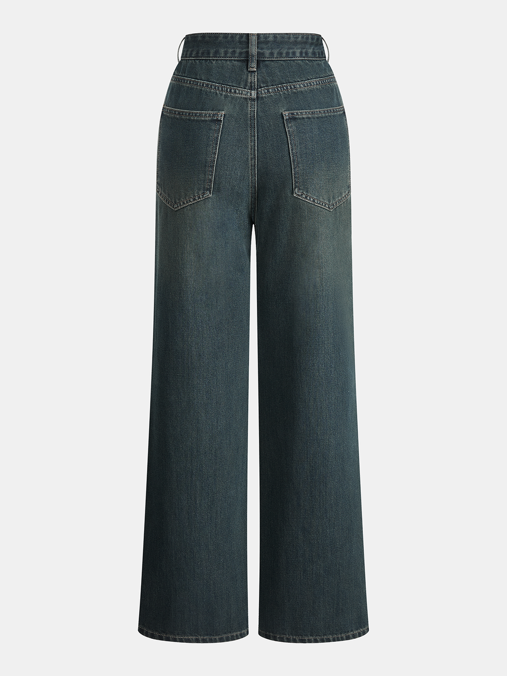 Gerade geschnittene Jeans mit mittelhohem Bund