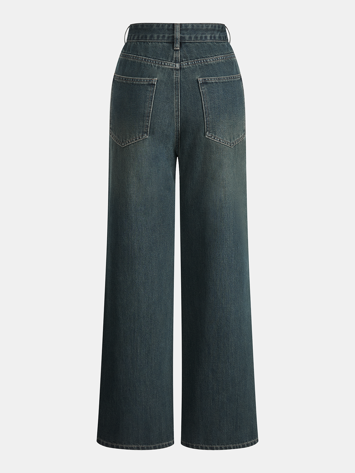 Jean droit taille mi-haute