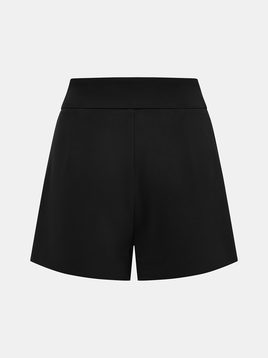 Shorts mit Reißverschluss und Bundfalten