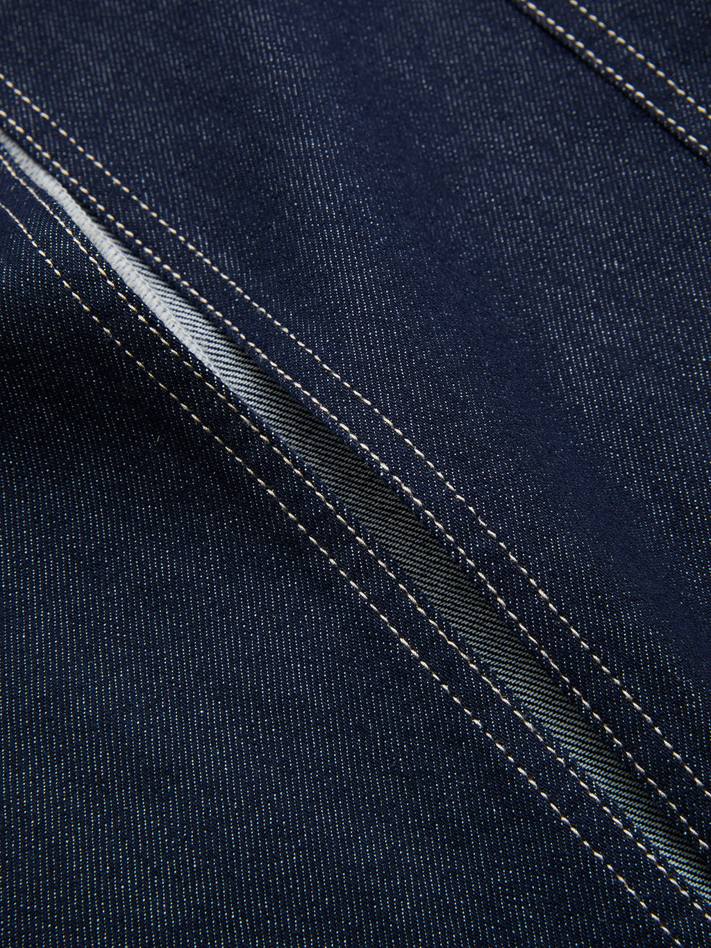 Denim-Midirock mit hohem Bund und Schlitz