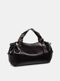 Unifarbene Boston-Tasche mit Kordelzug