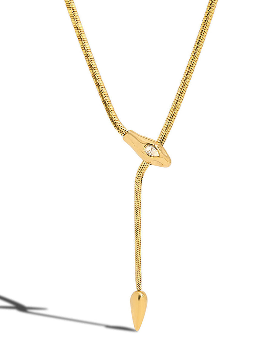 Collier Lariat Serpent Chaîne Serpent