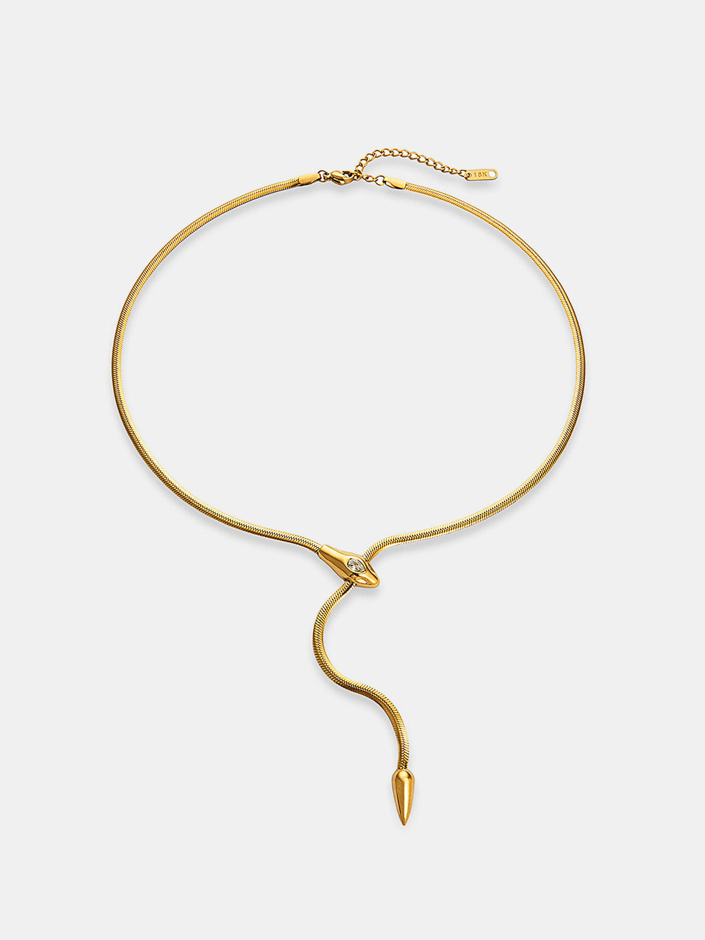Collier Lariat Serpent Chaîne Serpent