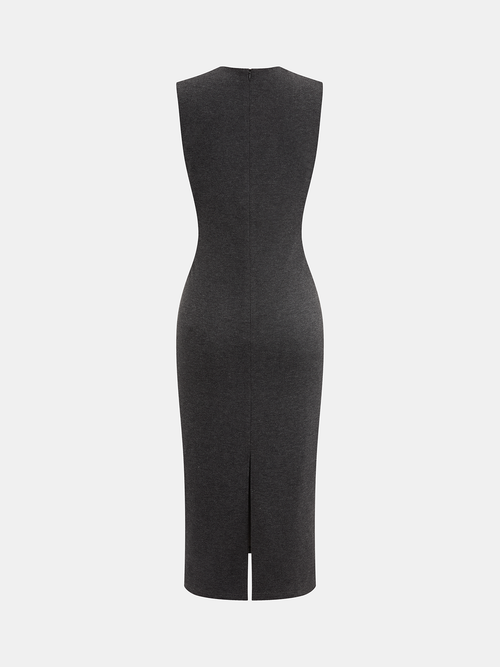 Robe moulante sans manches gilet 2 en 1