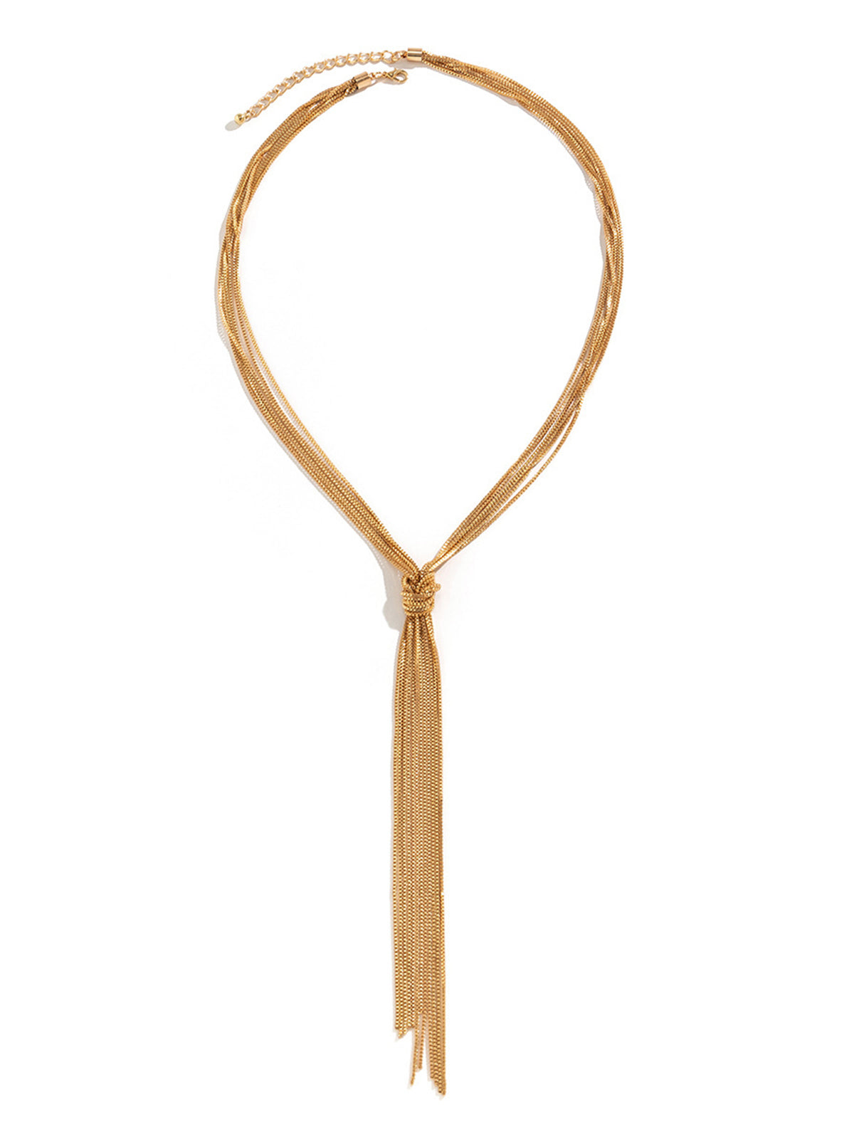 Collier à pampilles en Y à plusieurs brins