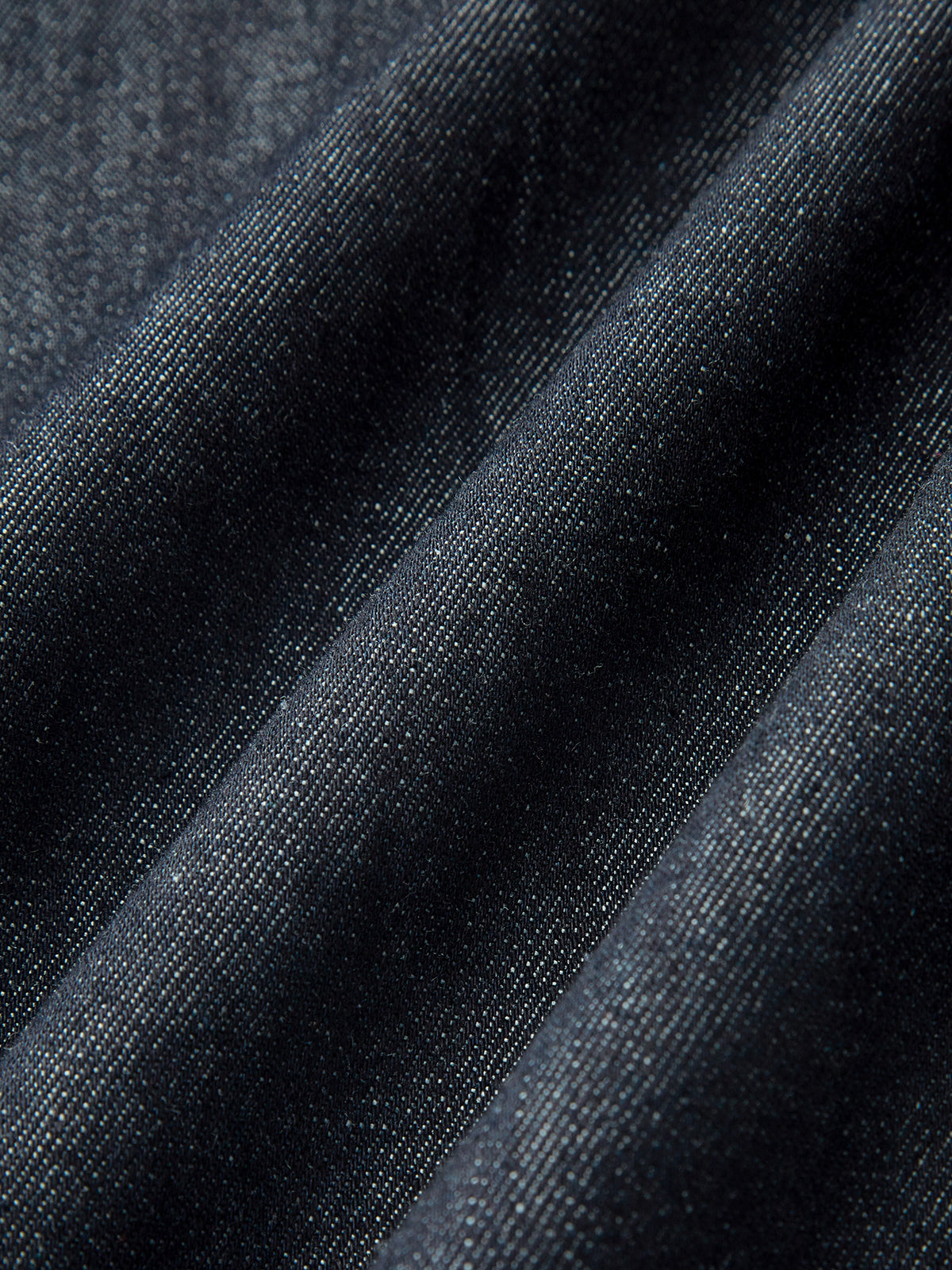 Jean large taille haute à surpiqûres contrastantes