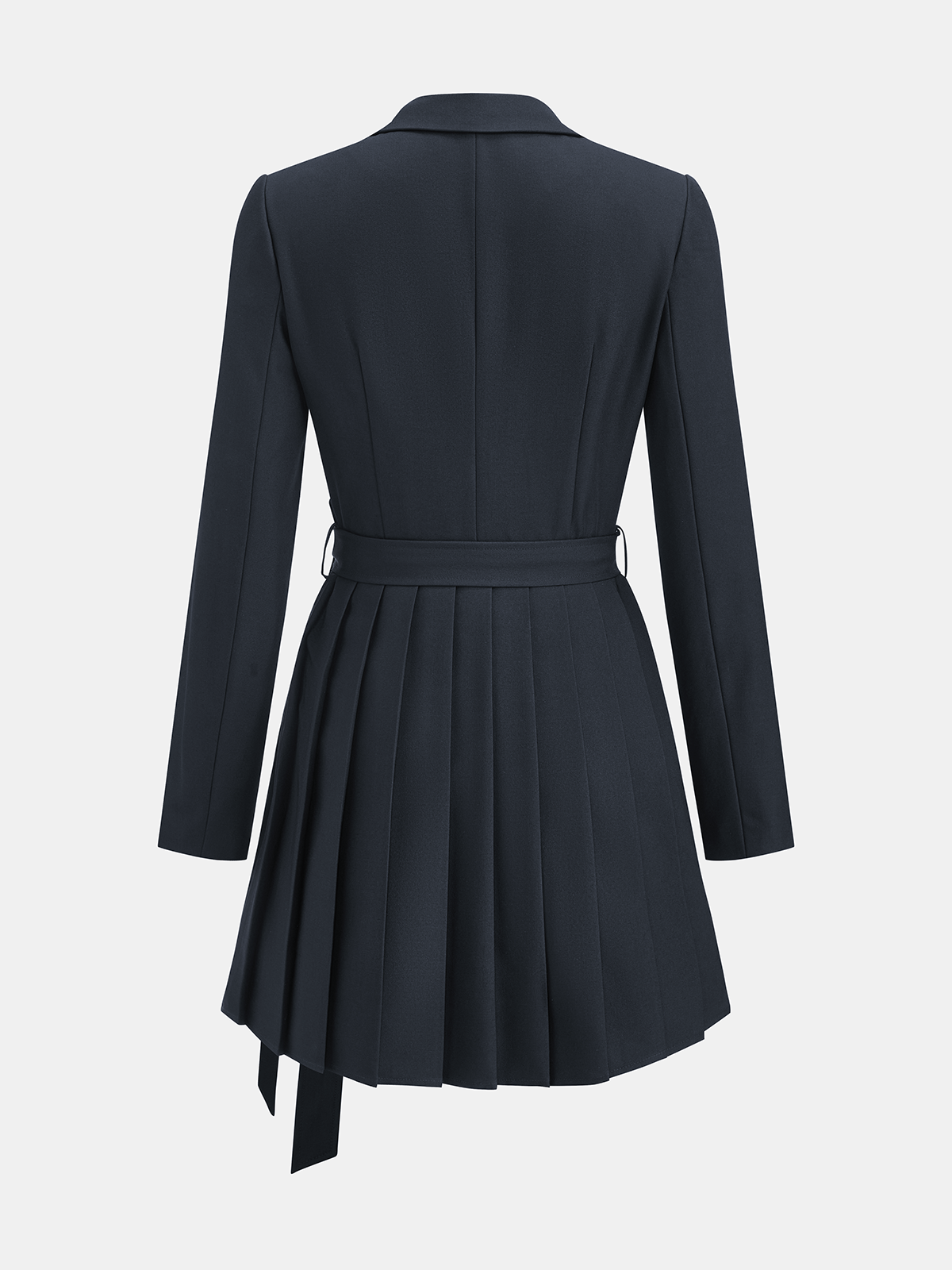 Robe Blazer Plissée Ceinturée
