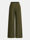 Pantalon large taille haute