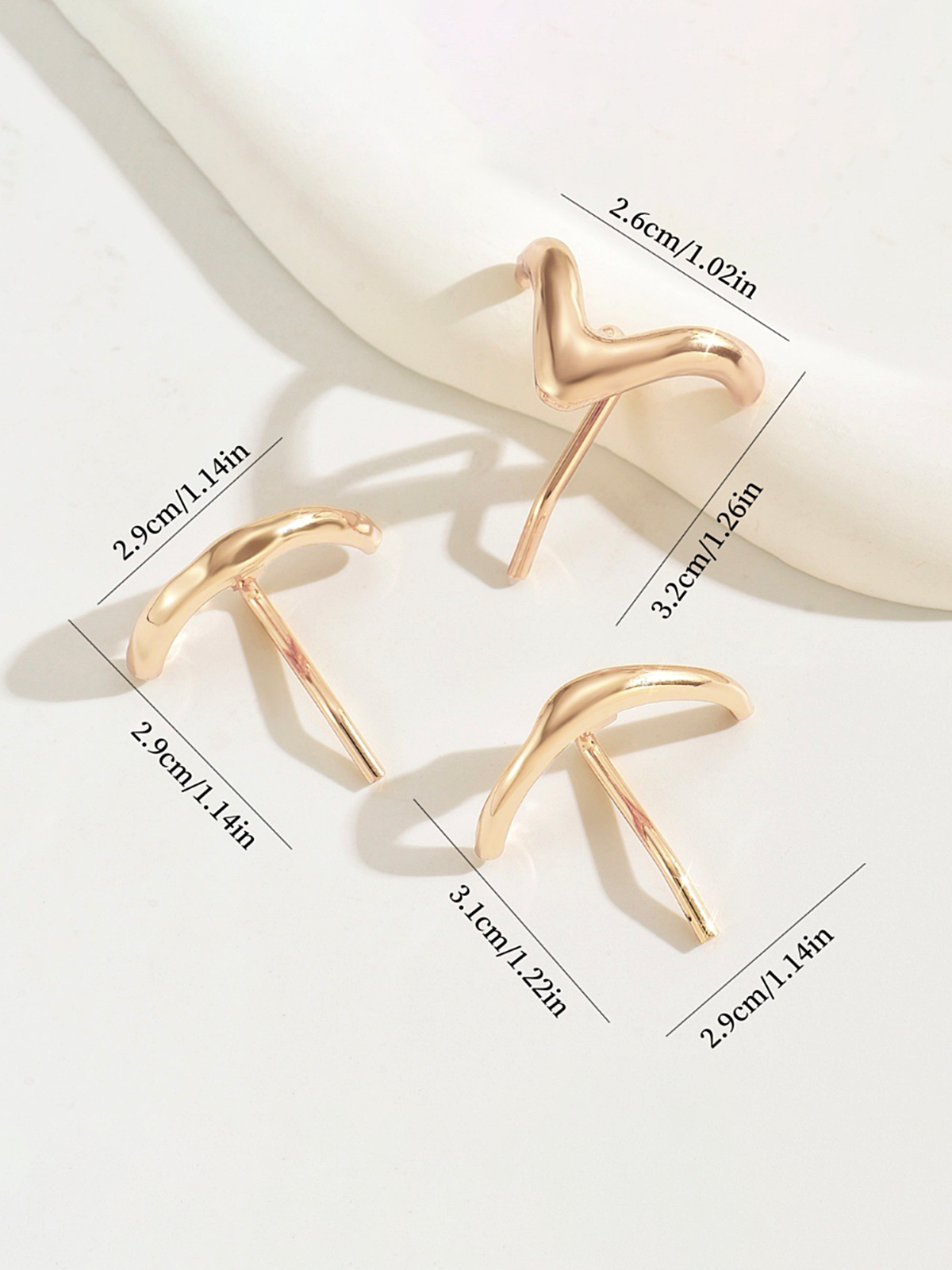 Lot de 3 accessoires de cheveux minimalistes