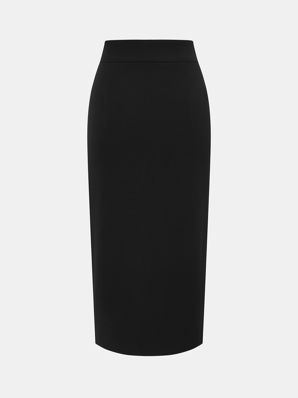 Color Block Metal Detail Midi Skirt