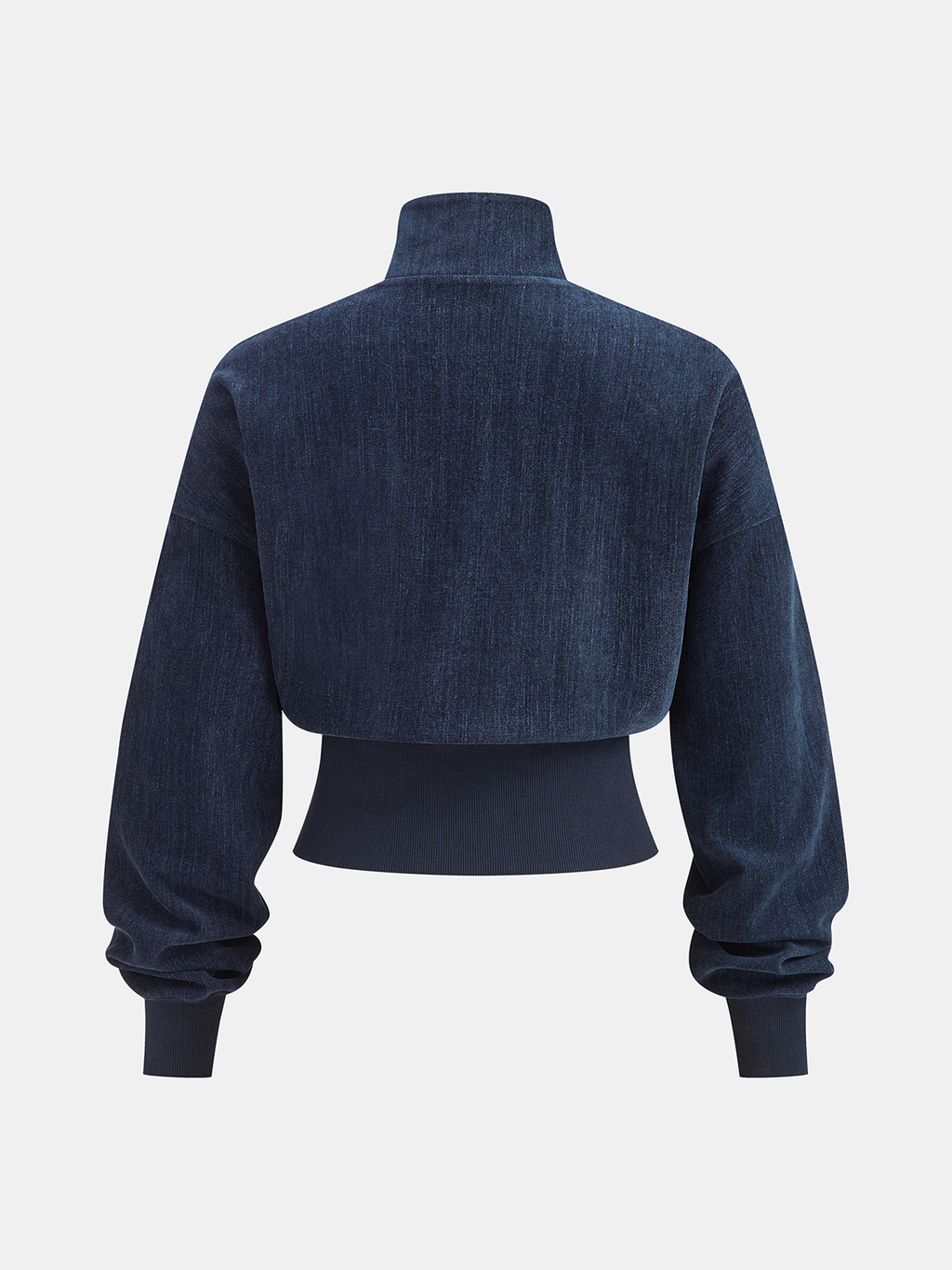 Samtjacke mit Reißverschluss & Hose mit weitem Bein