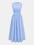 Ärmelloses Maxikleid mit Zierdetails