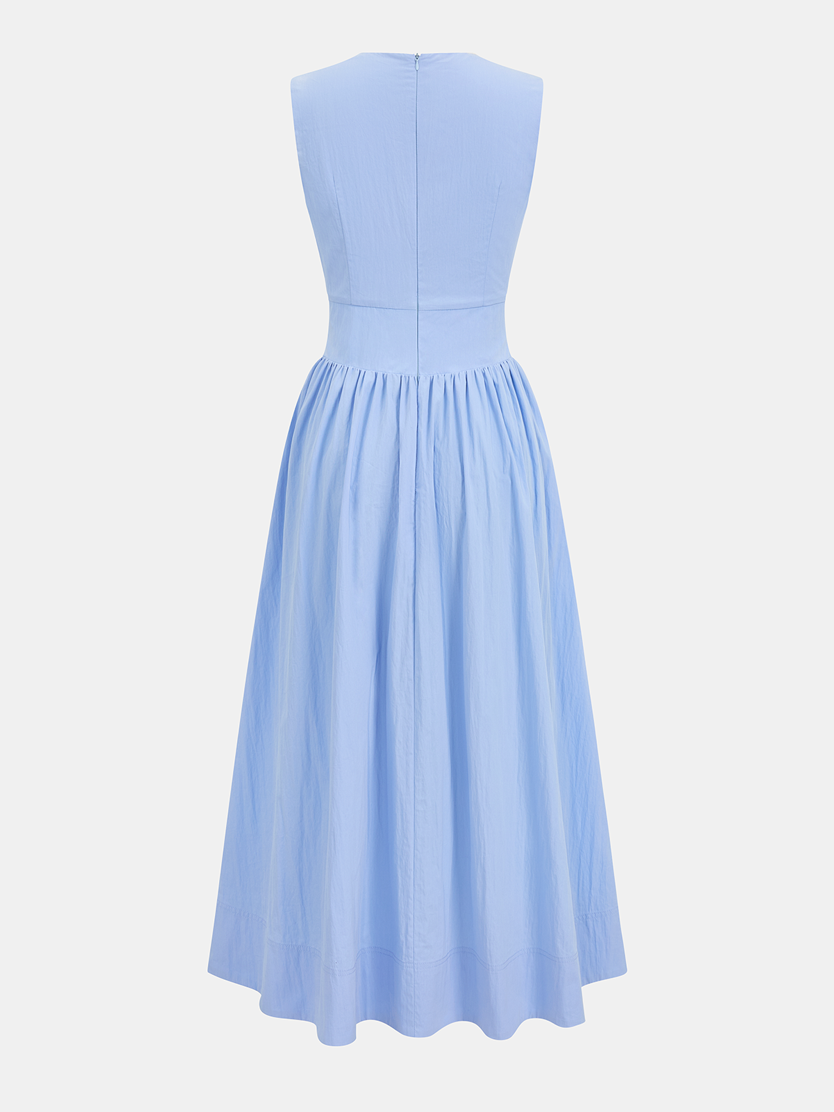 Robe longue sans manches à détails décoratifs