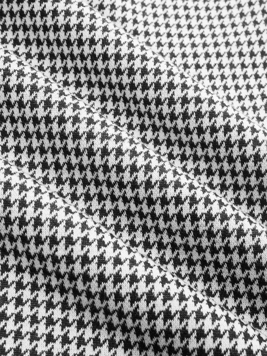 Combinaison Caraco Pied-de-Poule avec Détails Contrastants