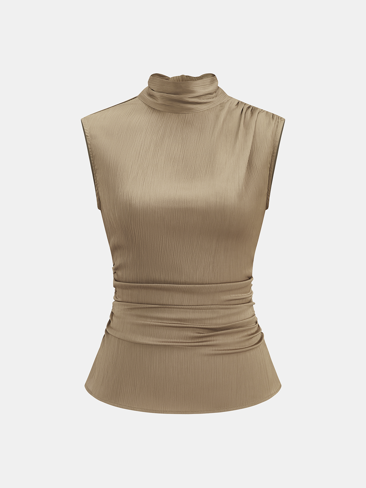 Ensemble col roulé froncé et pantalon large