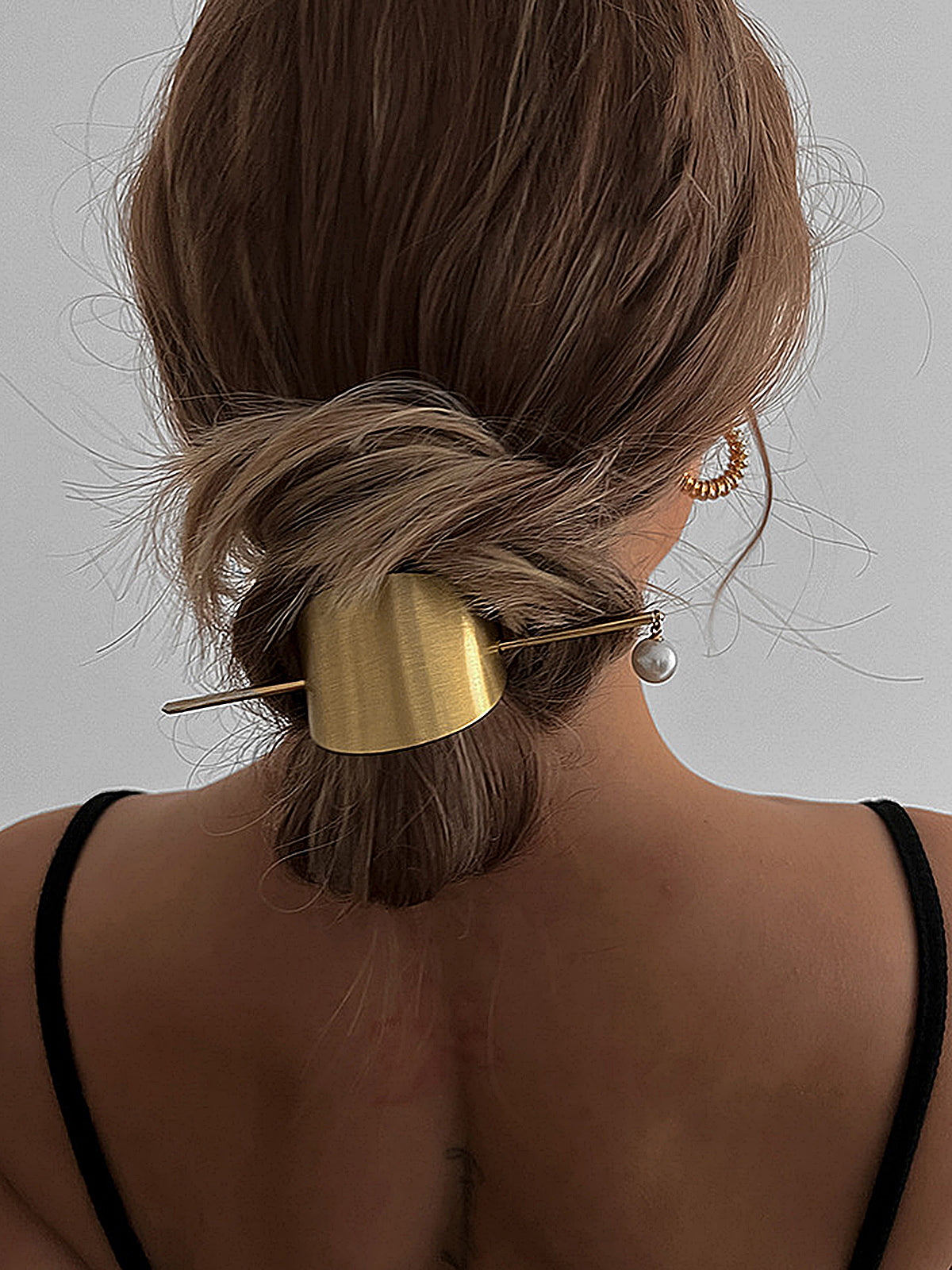 Épingle à cheveux en U avec détails de perles