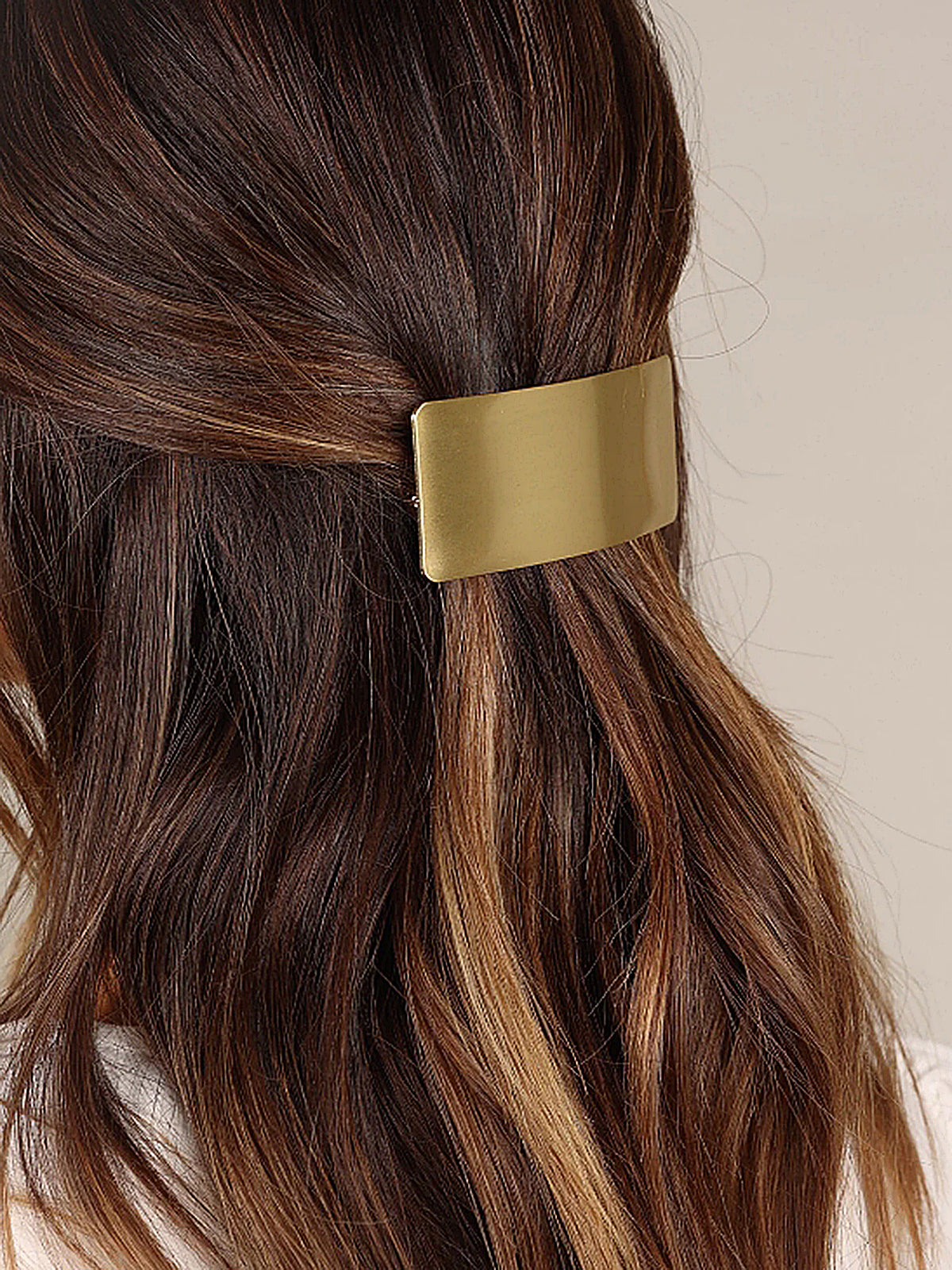 Pince à cheveux rectangulaire minimaliste