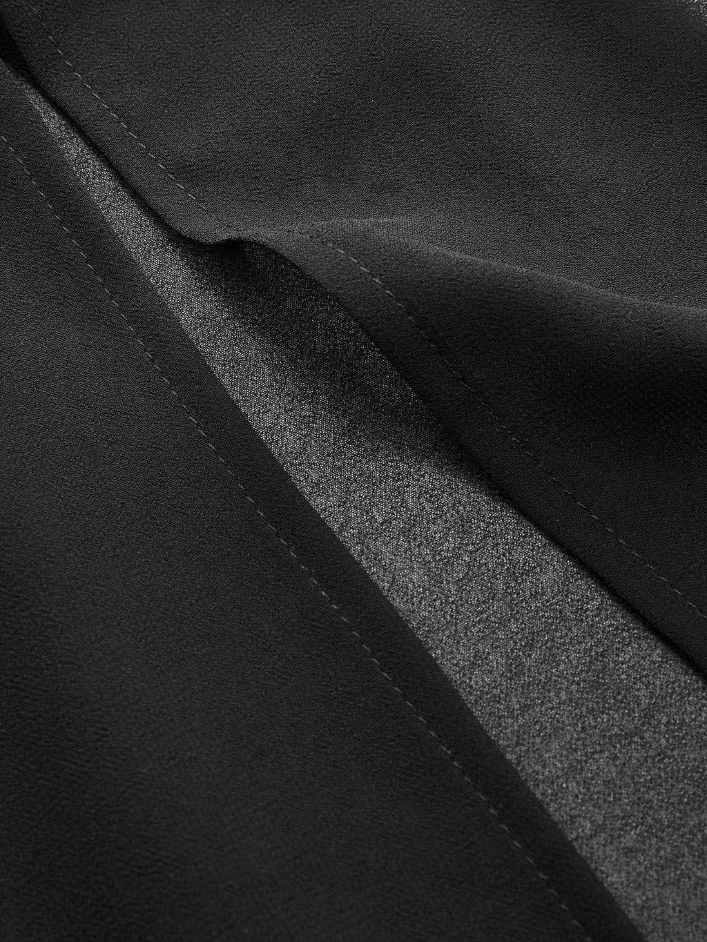 Sheer Panel Satin Mermaid Skirt