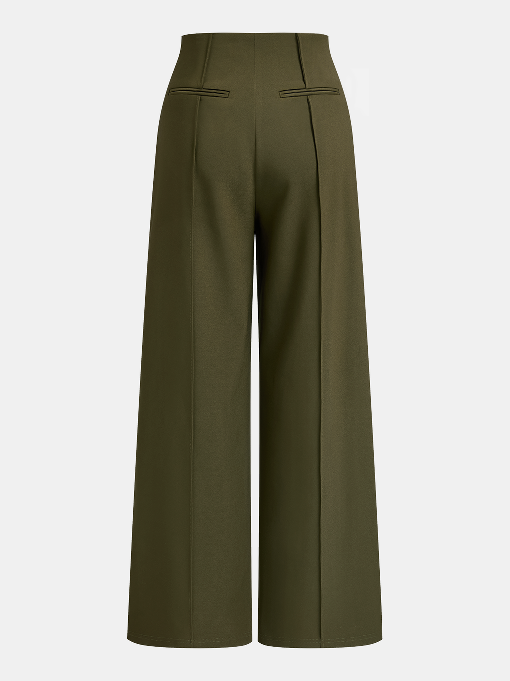 Pantalon large taille haute