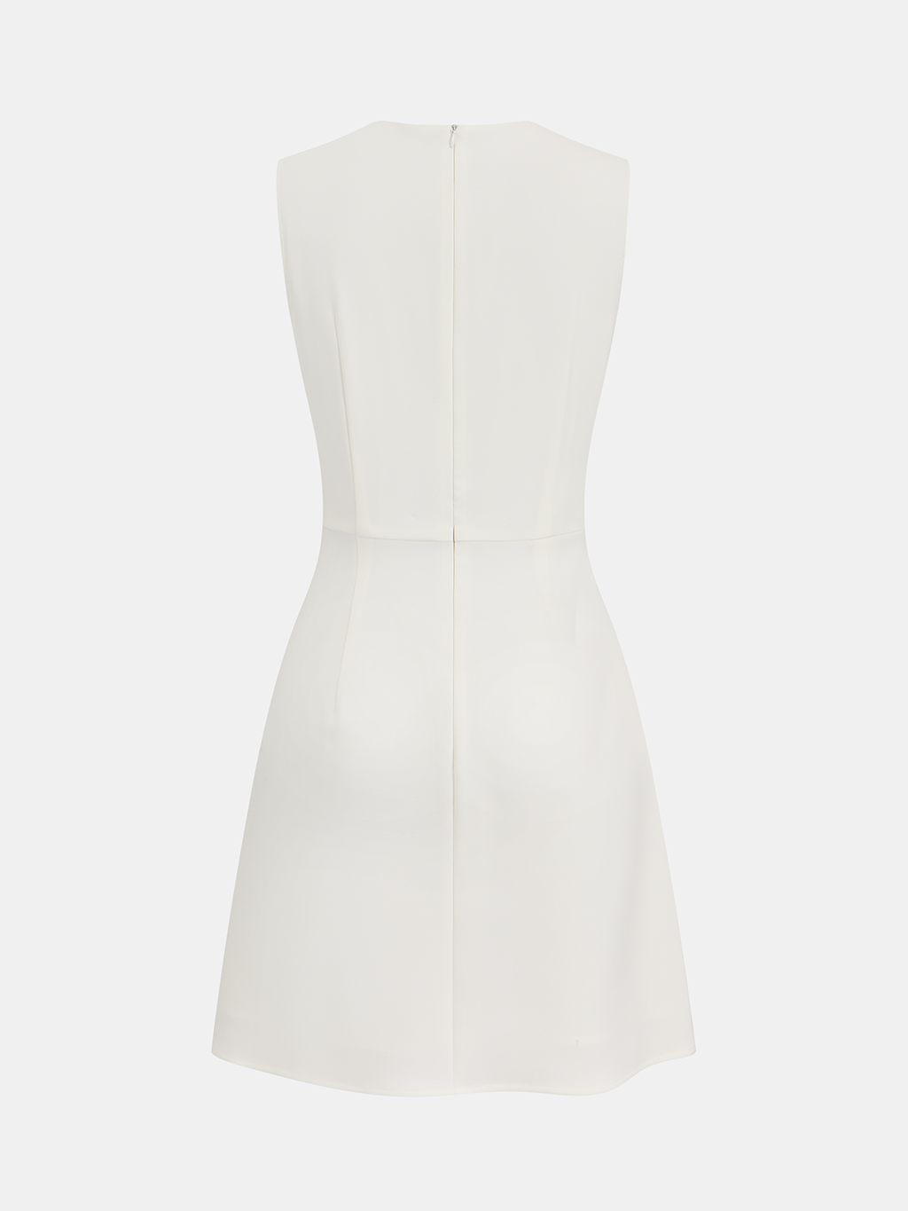 Ärmelloses Mini-Plisseekleid mit Kettendetail