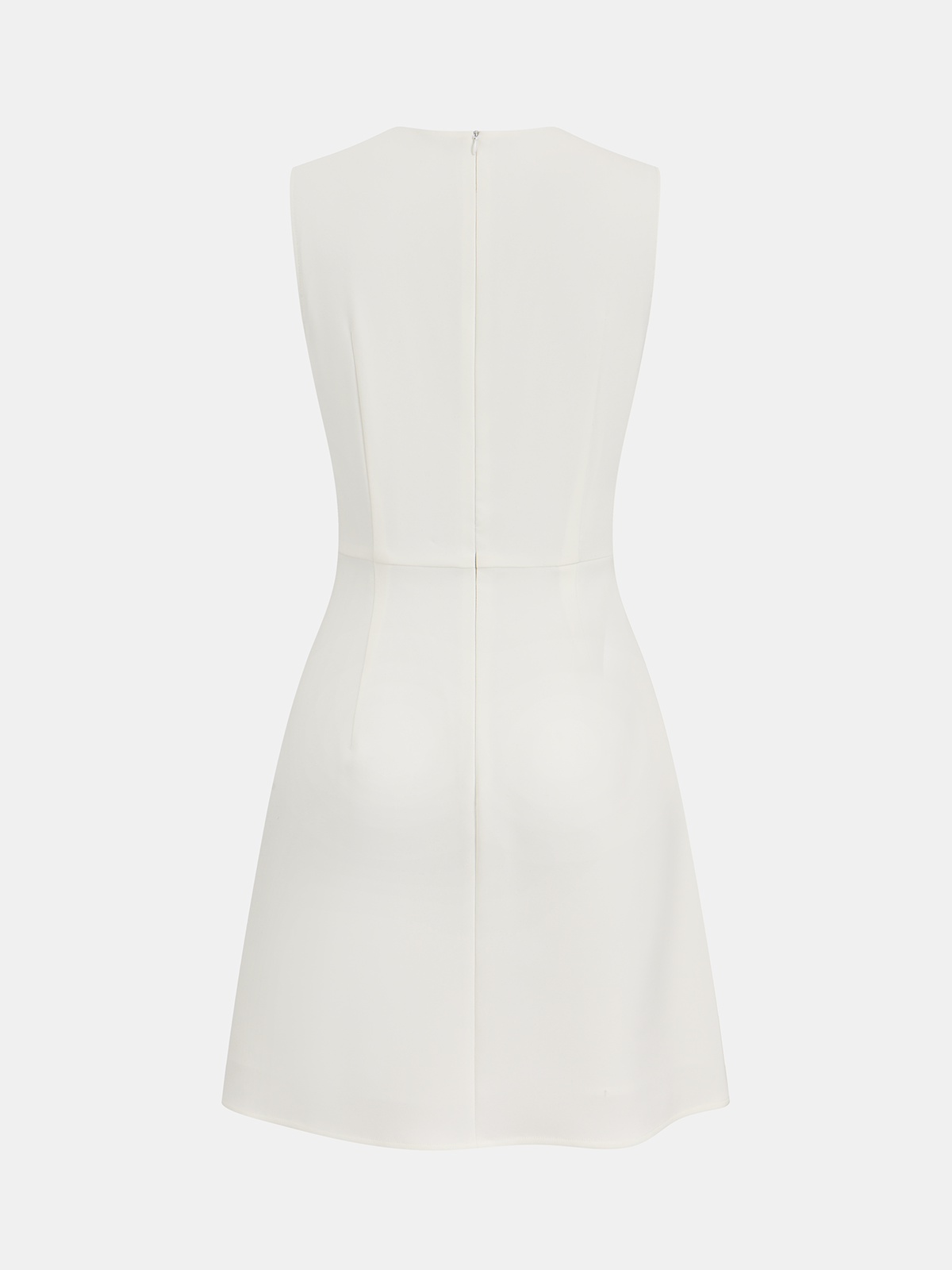 Ärmelloses Mini-Plisseekleid mit Kettendetail