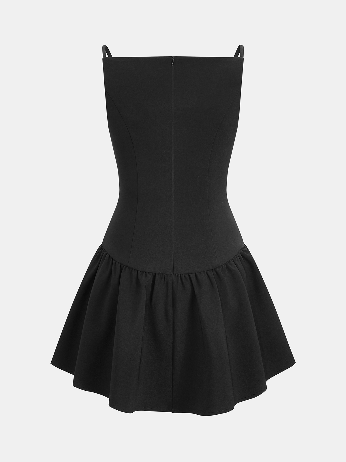 Cami-Kleid mit Knopfdetail und ausgestelltem Saum