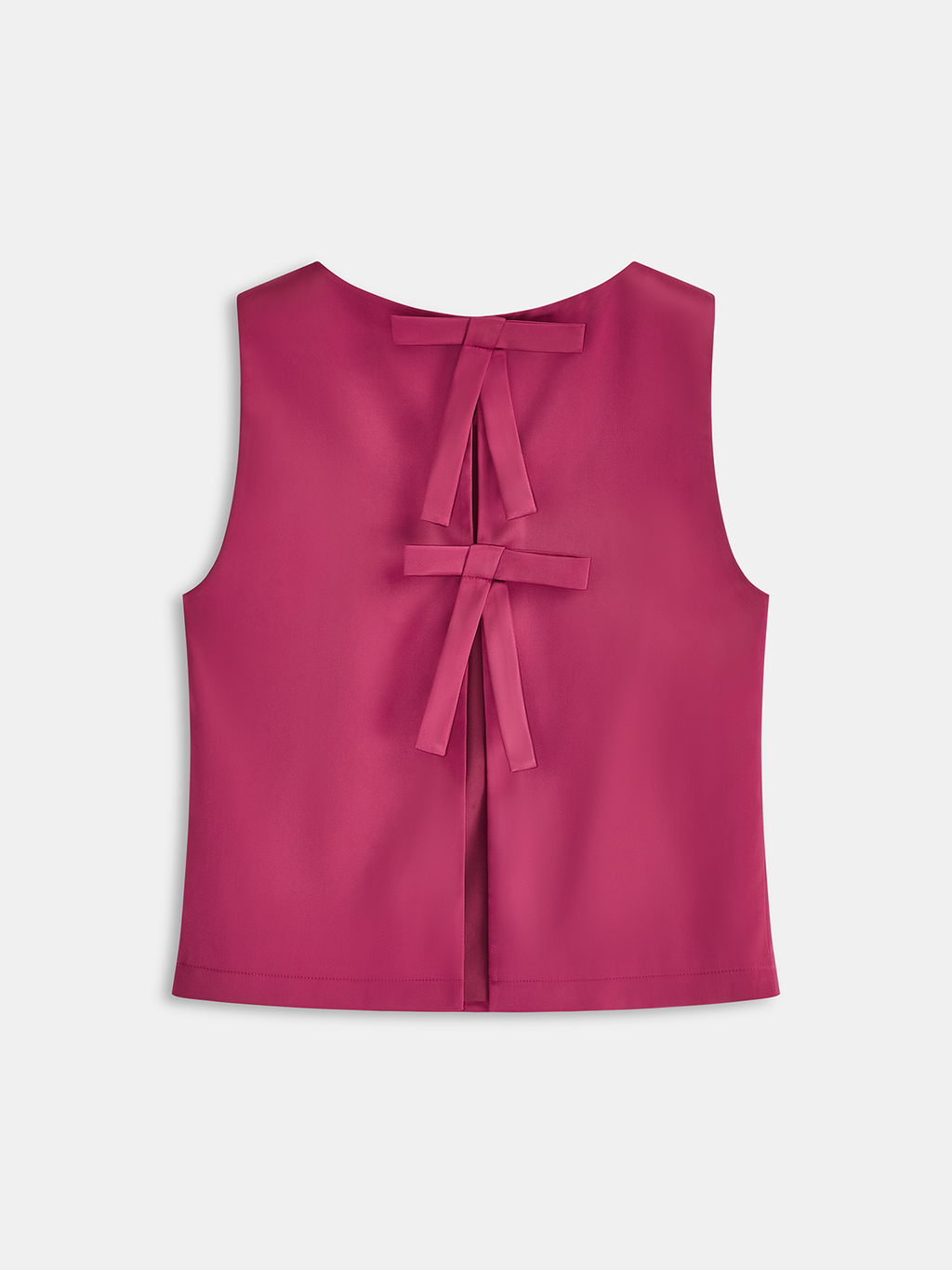 Ensemble Top sans Manches à Nœud & Mini-Jupe