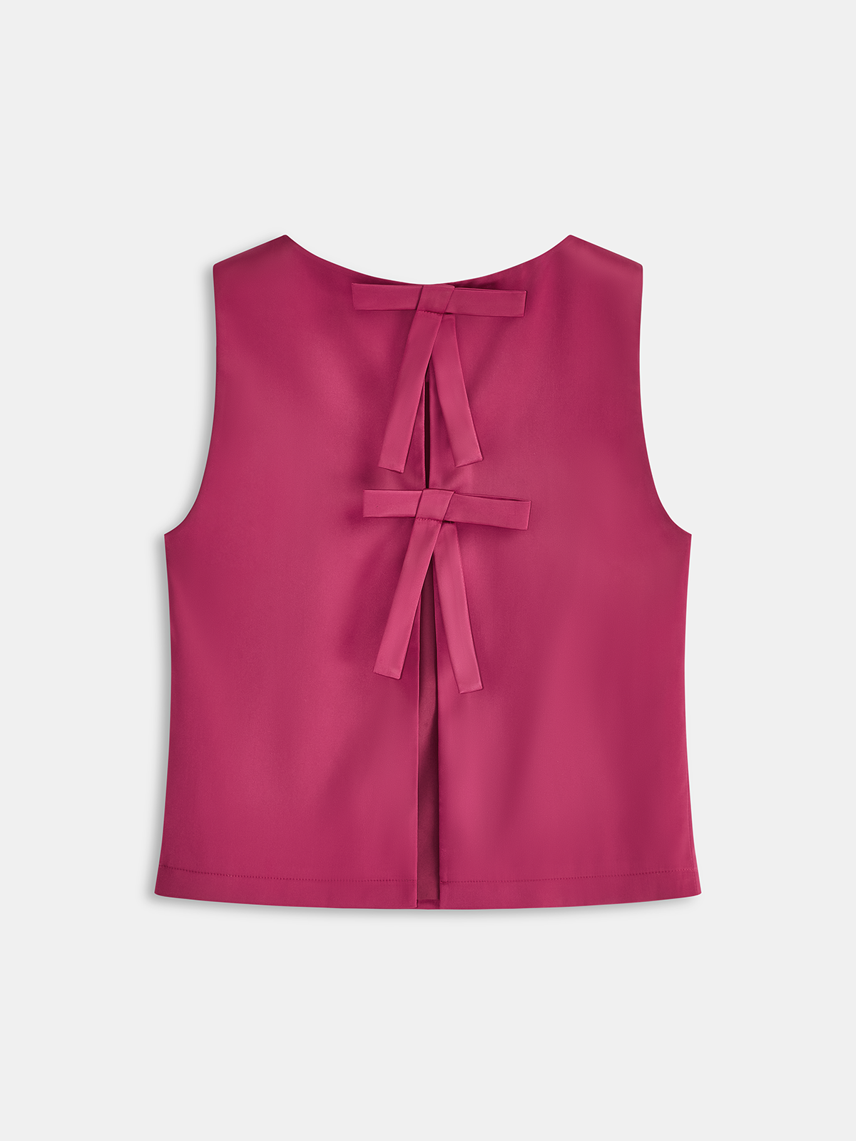 Ensemble Top sans Manches à Nœud & Mini-Jupe