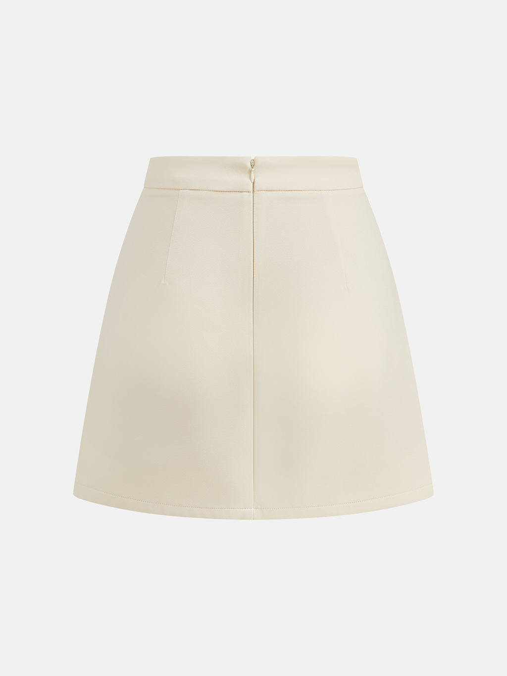 Ensemble haut bandeau boutonné et mini-jupe