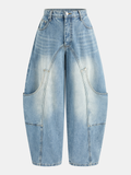 Cargo-Jeans mit gebogenem Bein