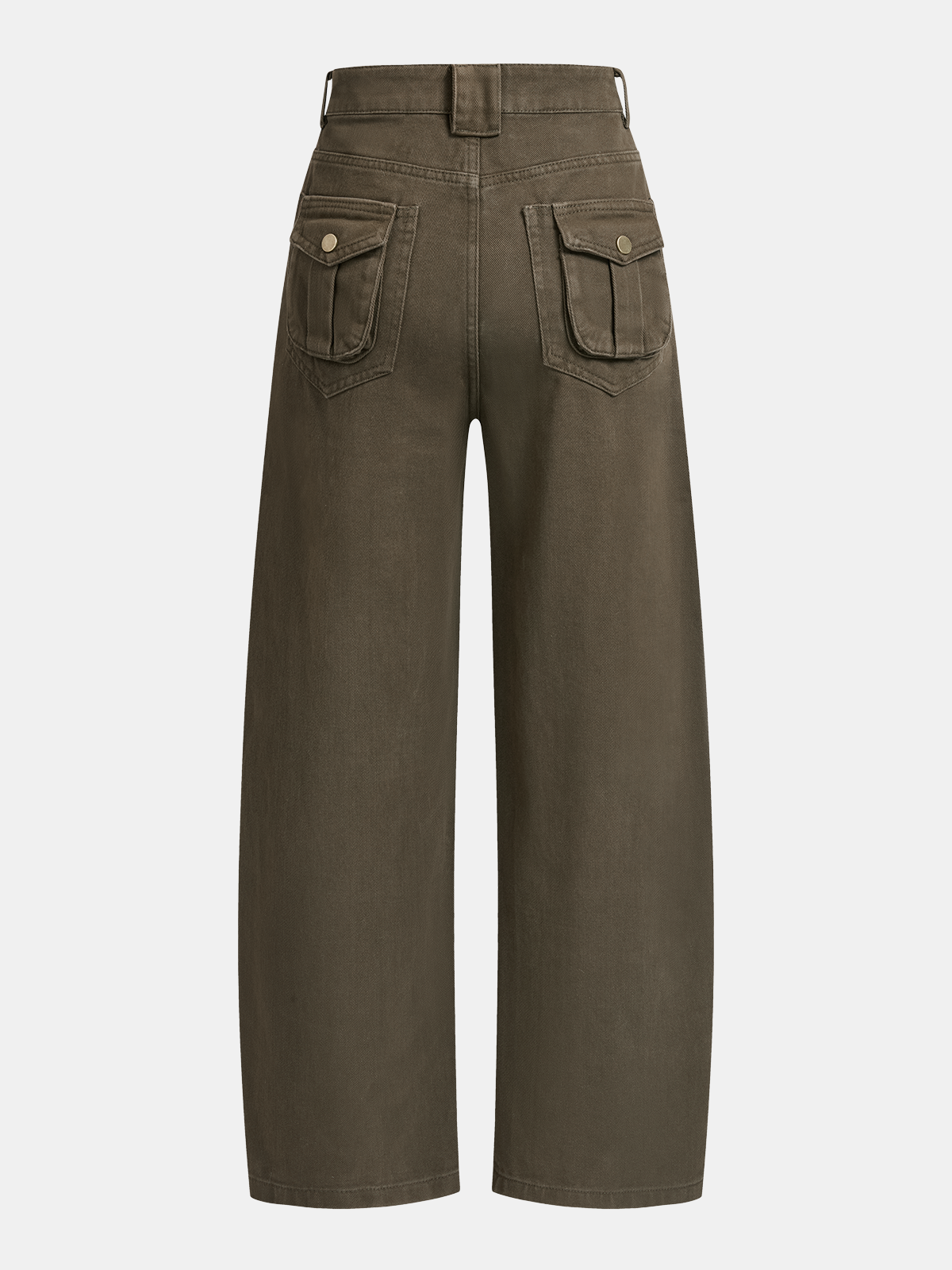 Denim Curved-Leg Jeans