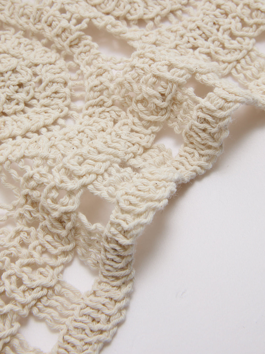 Mini-jupe au crochet motif cercles