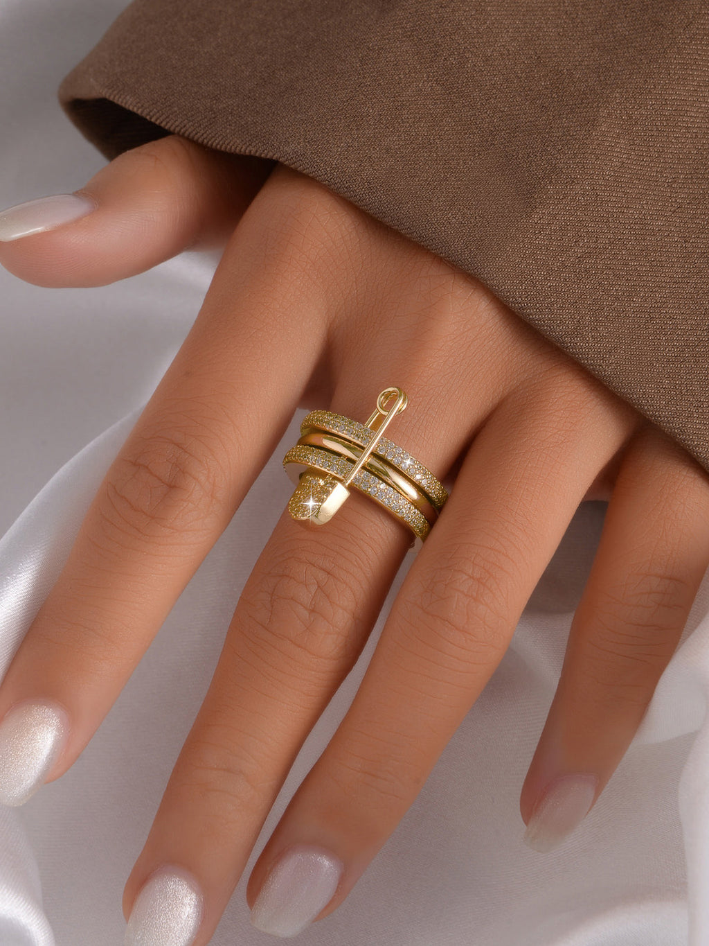 Multi-layer Pin Decor Ring