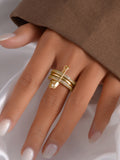 Multi-layer Pin Decor Ring