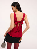 Haut sans manches dos nu avec nœud