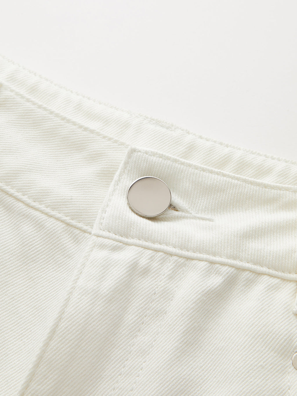 Pantalon en jean taille mi-haute, jambes larges