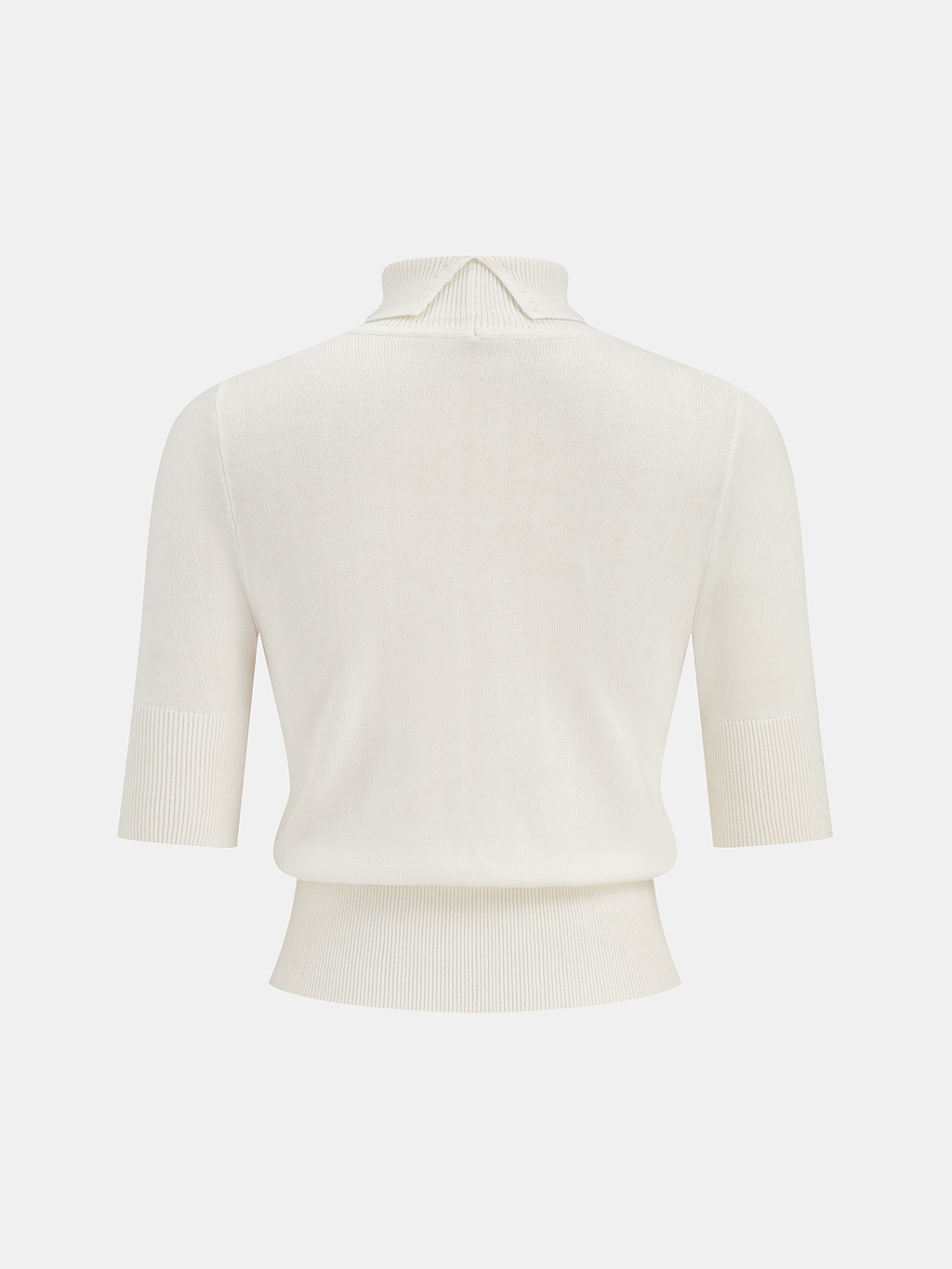 Verzierter Argyle-Rollkragenpullover aus Wollmischung