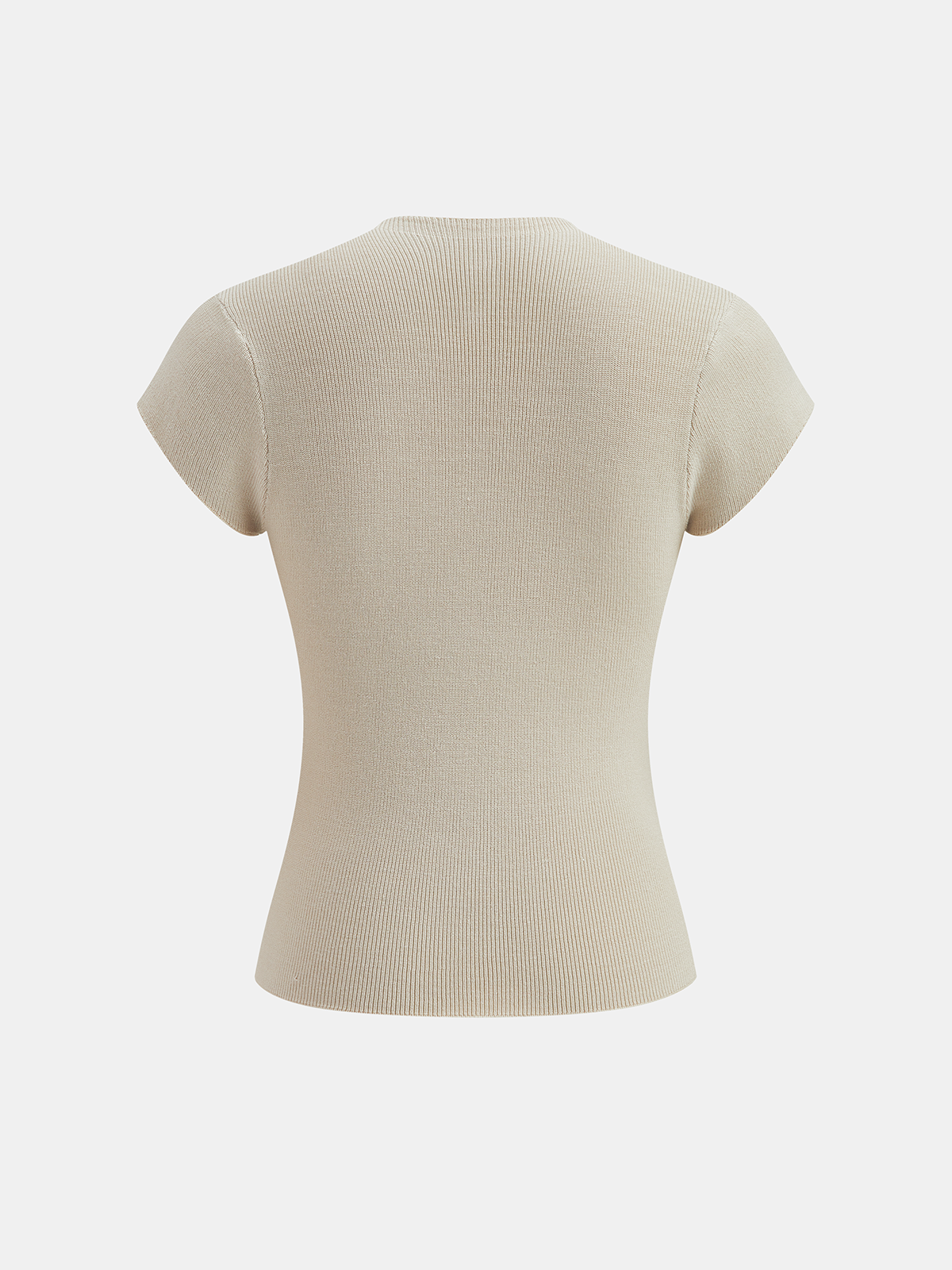 Kurzärmeliger Strick-Cardigan mit Knopfleiste
